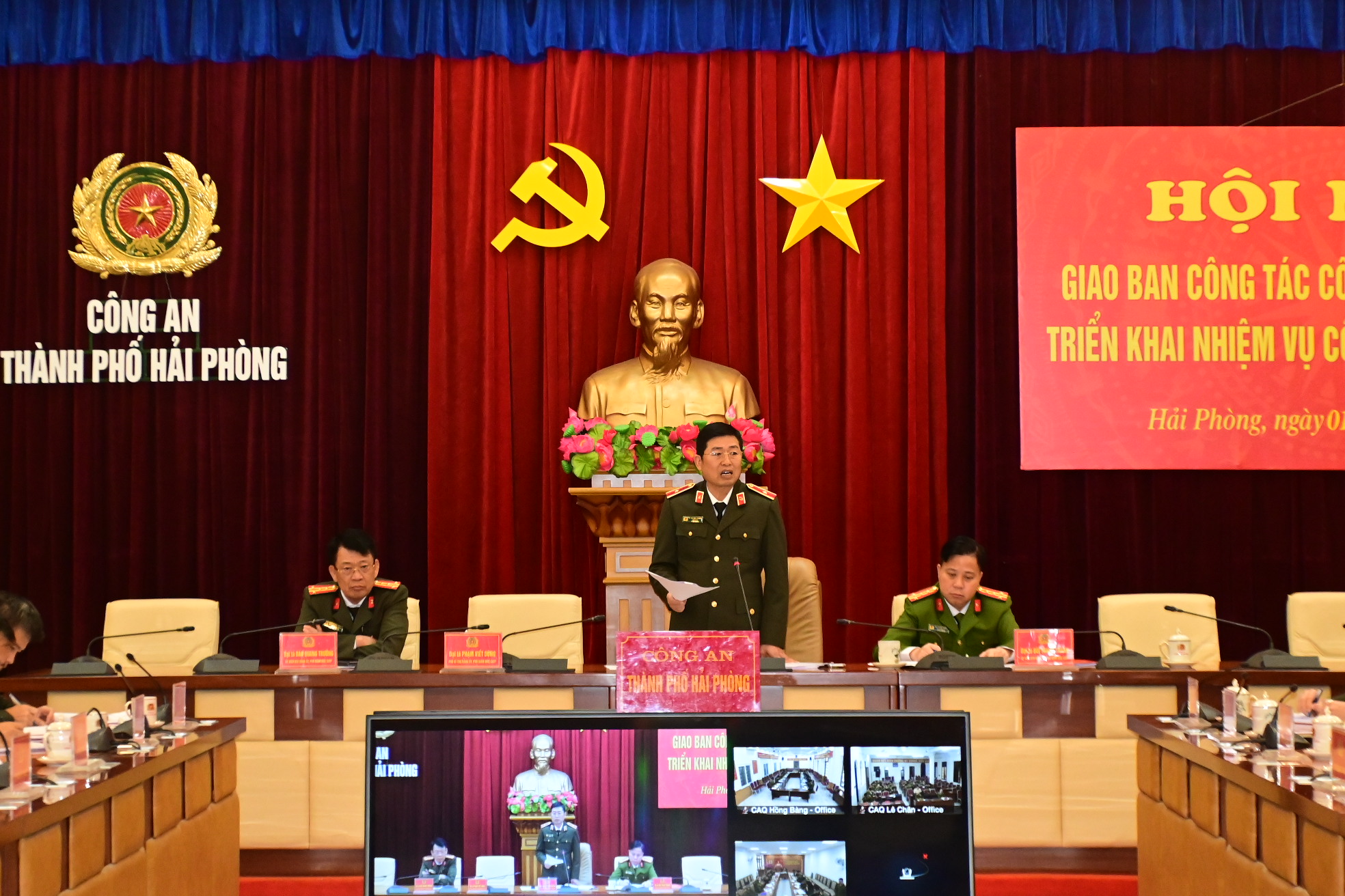 Công an thành phố triển khai 5 nhiệm vụ công tác Công an tháng 3 năm 2024